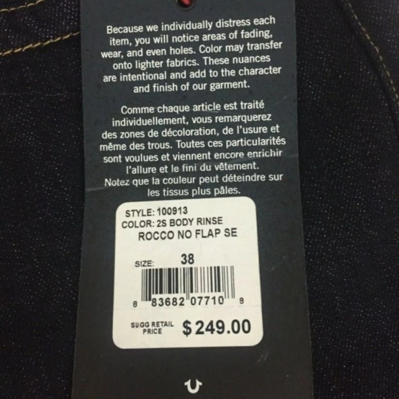 True Religion Convertible Jeans Slim fit Rocco 38 - Picture 6 of 8